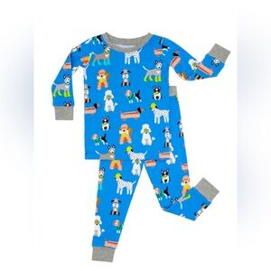 Little Sleepies Dapper Dogs long sleeved pajama set